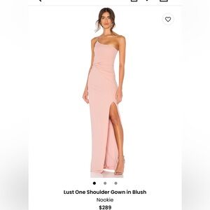 Nookie One-Shoulder Gown - worn once!